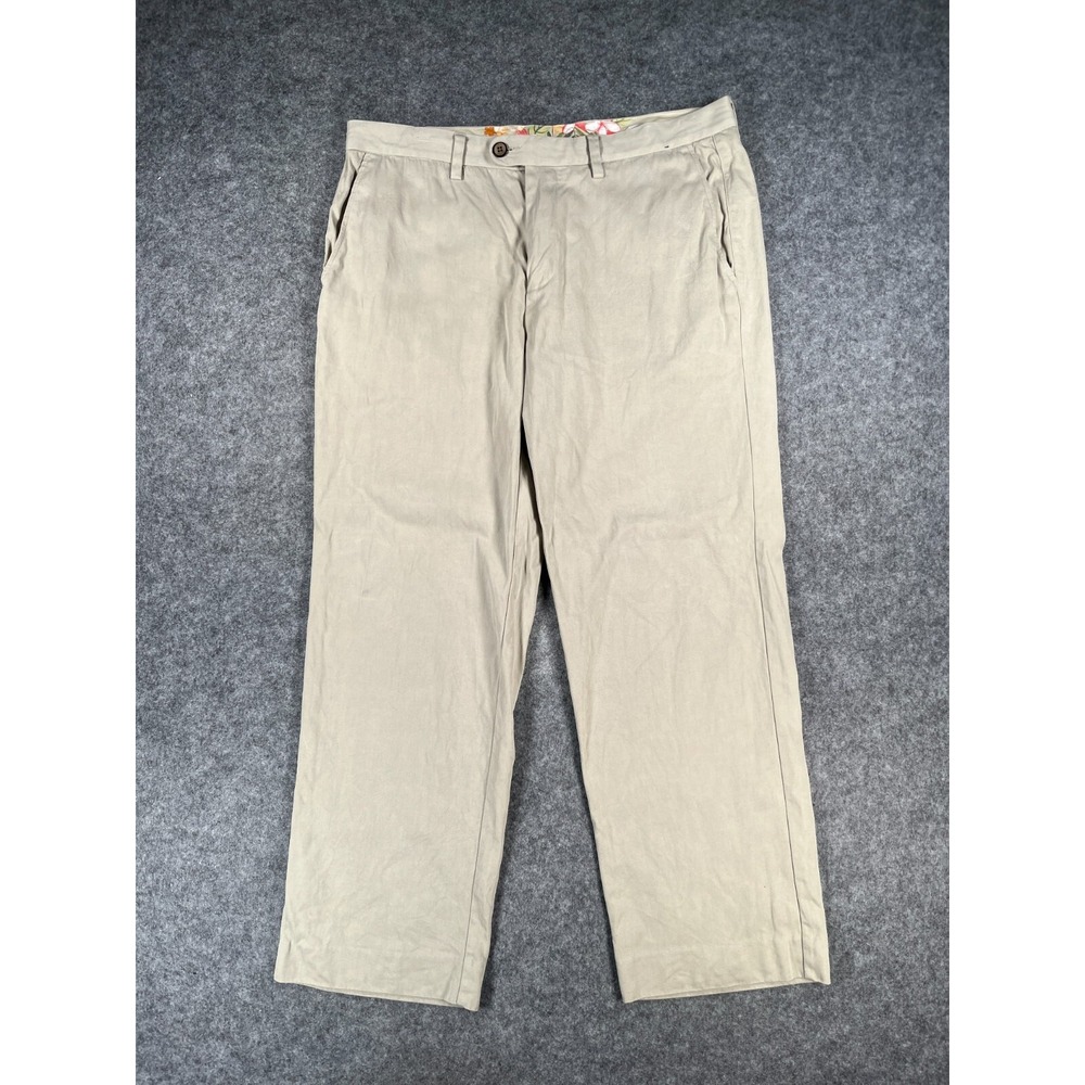 Tommy Bahama Chinos Men's Size 35x30 Beige Silk Lightweight Pants